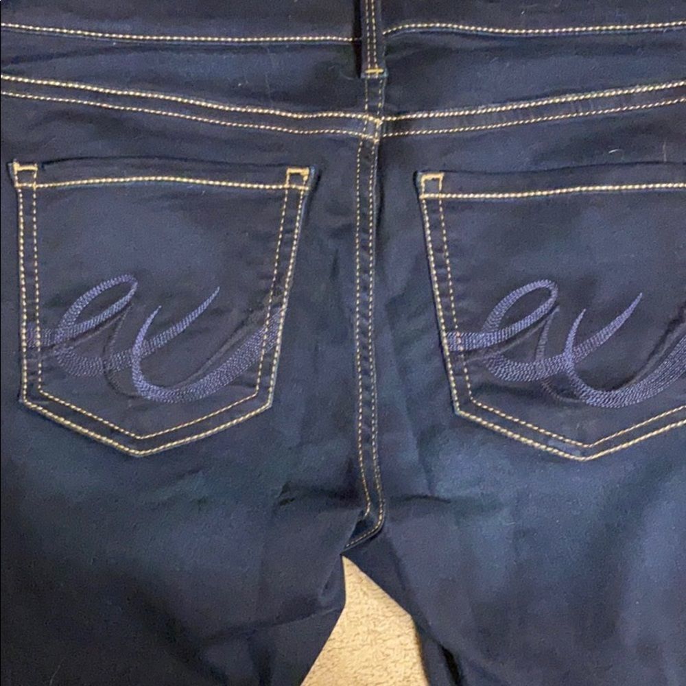 𝅺EXPRESS Crop Jean Legging. Size 6 - Picture 4 of 8